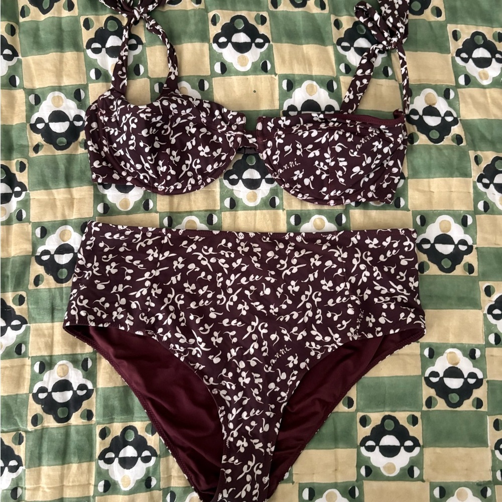 Ganni High-Waist Bikini